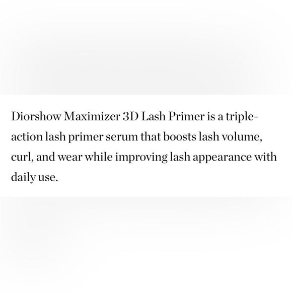 $11❤️🔥 Dior Diorshow Maximizer 3D Lash Primer Mascara 👁️ NEW IN BOX Eyelash - Picture 7 of 9